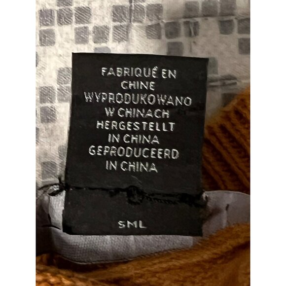 Tahari US Small Sweater V-neck Mustard Yellow Long Sleeve Side Slits - Picture 14 of 16